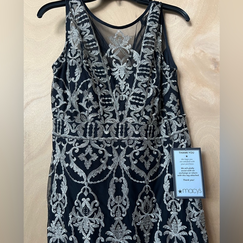 MOB or MOG gown. Beautiful details. Black with Gold embellishments. NWT.
